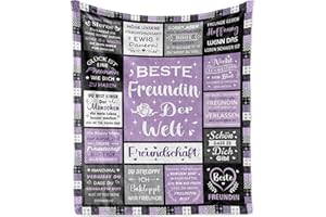 AOWINS Beste Freundin Geschenke, Geschenk für Beste Freundin, Geschenk Beste Freundin Geburtstag, Geburtstagsgeschenk für Beste Freundin, Geschenke für Frauen, Freundinnen Geschenk Decke 150×130CM