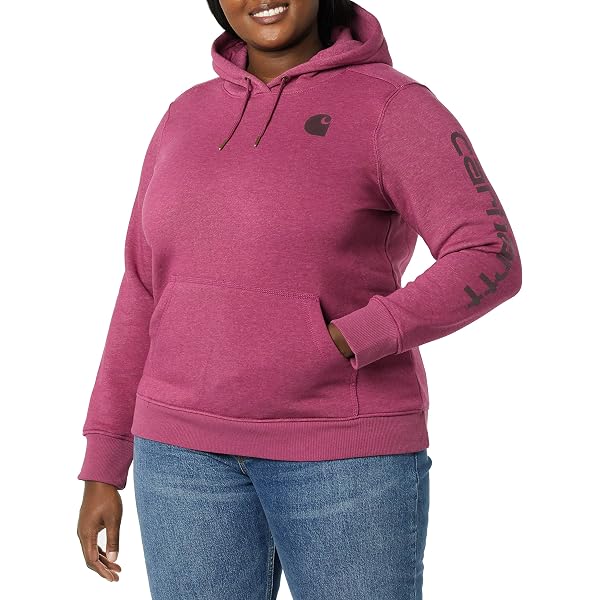 Carhartt Women's Clarksburg Graphic Sleeve Pullover Sweatshirt (Regular and  Plus Sizes) Hooded, Beet Red Heather, XS : Amazon.co.uk: Fashion