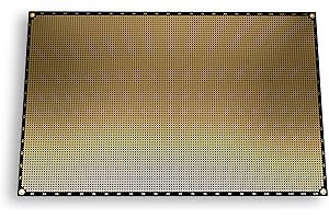 PROTOPATCH® Premium Lochrasterplatine | Lochrasterplatte | Leiterplatte | Lochplatine | Prototype PCB Board | 320 x 200 mm | Doppelseitig | Runde Pads | Schwarz | PTH | 2,54 mm