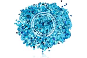 STARGAZER Paillettes cosmétiques étoiles pour visage - Bleu