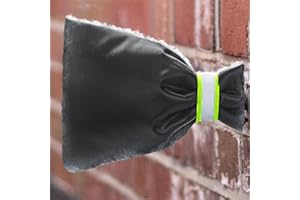 AWAKEN HONEST Lot de 2 grandes housses de robinet d'extérieur pour l'hiver - Protection contre le gel - Imperméable - Épais - Isolation thermique - Protège votre robinet contre le gel - Noir