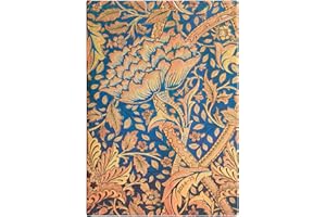 Paperblanks Agenda 13 Meses 2025, Morris Danza del Viento, Midi, Apaisado, Cierre con Banda Elástica