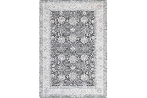 LuxFocus Orientalny składany dywan akcentujący, odporny na plamy, dywan w stylu vintage, do użytku wewnątrz, antypoślizgowy dywan z krótkim włosiem z orientalnym wzorem, do sypialni, salonu, jadalni,