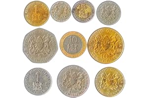 Hobby of Kings Lot de 10 PIÈCES KÉNYANS East African DE Vieilles PIÈCES DE Monnaie COLLECTABLES Kenya. Choix Parfait pour Votre Tirelire, Porte-Monnaie ET Album pour LA Monnaie