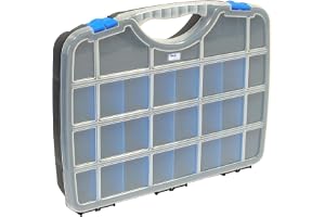 Tayg sortimentslåda Basic Box 03/460 x 350 x 81 mm/upp till 26 fack/svart-blå, svart, 024559