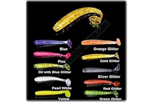 BIG FISH 5cm 2'' Soft Lures Shad Drop Shot Jig Head Perch Pike Bait Fishing Tackle Kopyto
