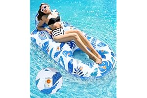 ‎GONTENCE Gontence Luftmatratze Wasser - Luftmatratze Pool Erwachsene - Wasserhängematte mit Netz - Pool Matratze Wasser Hängematte Pool Luftmatratze