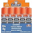 Elmer's Re-Stick Glue Sticks | Dries Clear | Easily Adjustable Up To 5 Minutes | Washable & Child-Friendly | 8g | 10 Count