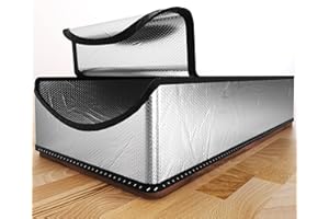 LEMOONE Dachbodentreppen-Isolationsabdeckung, 63,5 x 137,2 x 27,9 cm, Dachbodentür-Isolierung, R-Wert 15,5 cm Dachbodenluke, feuerfeste Dachbodenzeltleiter-Isolierabdeckungs-Set