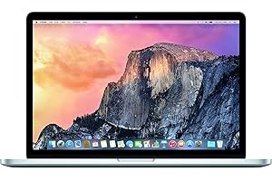 Apple MacBook Pro with Retina Display 15-inch Laptop (Intel Core i7 2.2 GHz, 16 GB RAM, 256 GB SSD, Intel Iris, OS Sierra) - Silver - 2015 - MJLQ2B/A - UK Keyboard (Refurbished)