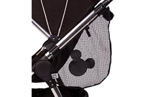 J.L. Childress Disney Baby Side Sling Cargo Net, Stroller Organizer & Storage, Mickey Black