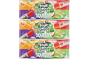 GENERIC Fruit Shoot No Added Sugar Squeezy Ice Pops - PACK OF 3 (i.e. 36 x 45ml Freeze pops in Total)