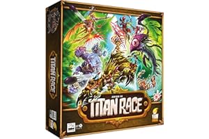 SD GAMES - Titan Race: Juego de Estrategia de Carreras, Monstruos y Combate - Tablero en Papel - 20X20X5cm (552)