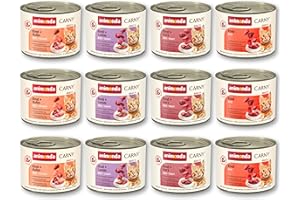 Animonda Carny Adult Cat Feed, Mix 1, Wet Feed for Adult Cats, 12 Pieces (12 X 200 G)