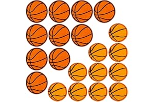 JMZLLRX 20 Pz Toppe Termoadesive, Basket Patch Termoadesiva Toppe da Cucire Applicazioni per Giubbotti, Vestiti, Maglietta, Jeans, Zaini
