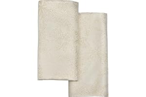 Celebright Christmas Pack of 8 Napkins - Square 17 x 17 Inches (43 x 43 cm) - Ideal Xmas Dinner Table Decorative Settings - Metallic Blizzard Snowflake Embossed Design - Cream & Metallic Gold