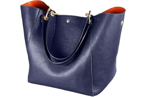 sqlp Damen Henkeltaschen Leder Groß Kapazität Shopper Tasche Student Schultasche Arbeit Handtasche für Damen Schultertaschen Weich Umhängetasche