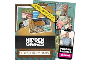 Hidden Games Luogo del Reato – L'isola dei misteri – Gioco investigativo, tipo Escape Room da tavolo, giochi nascosti, risolvi un caso, gioco detective, caso da risolvere