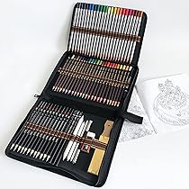 Set 72 Matite Colorate Professionali - Astuccio Portatile Con Accessori Per Artisti E Bambini - Foto 9