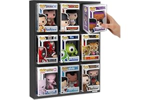 Fanatiko Présentoir pour Funko Pop 4", Petite Étagère Murale Élégante, Support Pop Idéal pour Expositions, Conçu pour Sublimer Votre Collection de Figurines