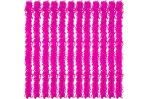 JoliJour Boa Federboa,12 Stück Federboa Boa,2M Lang,Federboa zum Basteln,Flauschige Truthahnfedern,DIY,Kostüm-Zubehör,Damen Karneval Fasching Stola Kostüm Party Schal Feder,Flauschige Federboa