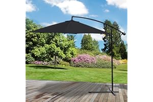 Marko Outdoor 3M Garden Parasol Sun Shade Patio Banana Overhanging Cantilever Umbrella