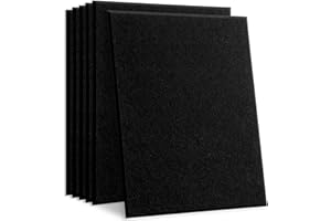 HyFanStr Panneau Acoustique Muraux, Mousse Acoustique Panneaux Acoustiques, Isolation Phonique Mural Anti Bruit pour le Traitement Insonorisé pour d'enregistrement Studio Home Noir Lot de 6
