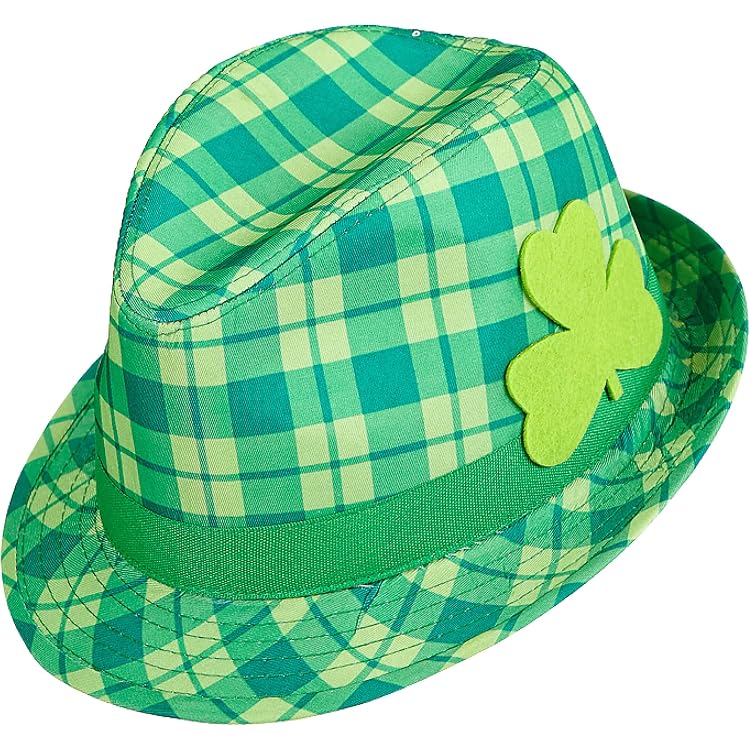 St. Patrick's Day Kostüm-Set – Kleeblatt-Hut Mit Bart, Fliege, Krawatte & Abzeichen, Für Erwachsene Und Kinder