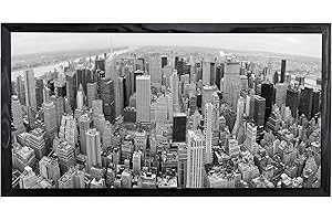 postergaleria Tableau dans cadre affiche moderne artistique Différents thèmes 50 x 100 cm (noir et blanc)