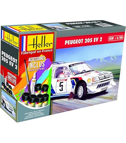 ZF1611 Garbo 1/10 Vehicule RC voiture Kit a monter Peugeot 205 Rally Elektro