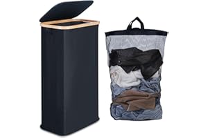 efluky 63 l Laundry Basket Black