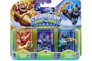 ACTIVISION Figurine Skylanders : Swap Force - Star Strike + Anchors Away Gill Grunt + Big Bang Trigger Happy
