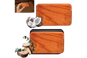 TOWONSHY Lot de 2 désodorisants voiture pare-soleil, bois diffuseur de parfum (Teck & Noix de coco), clip pare-soleil, longue durée, désodorisant auto, parfum, arbre à parfum pour voiture, SUV & camion