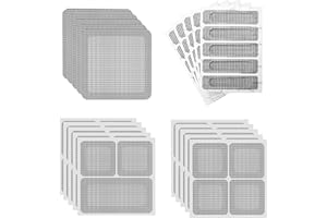 Fliegengitter Reparatur Set 65 Stück, 4 Größen Fensterbildschirm-Reparaturband, Insektenschutz Fliegengitter Fenster Reparatur Klebeband, Verhindern Moskitos Insekten, Stark Selbstklebend Glasfaser