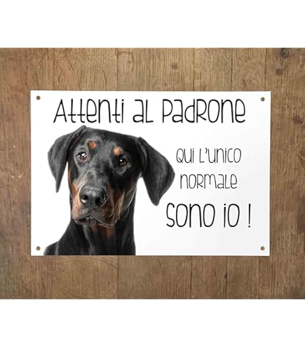 Cartello 'Attenti Al Cane' Bulldog Francese - Targa Metallo 20x30cm Personalizzabile - Foto 11