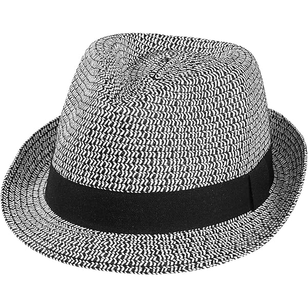 Damen Trilby Hut Mit Strass - Sommerhut Aus Papierstroh