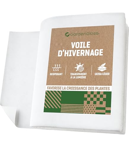 Voile D’hivernage Non Tissé 30g/m² – 2,5x10 M – Protection Contre Le Gel, Respirante – Pour Plantes, Arbustes – Réutilisable Et Lavable