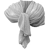 Scialle In Raso Per Sera E Sposa - 200x70 Cm, Multiuso, Elegante, Per Donne