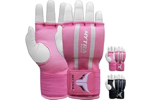 Mytra Fusion Boxeo Vendas Guantes Hand Wraps Protección para Las Manos Guantes fáciles de Envolver Gel Acolchado a lo Largo del Cierre de la Correa para la muñeca