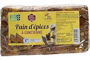 MIEL CRETET Pain d'Épices à l'Ancienne 15% de Miel 500 g