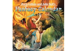 Boris Vallejo and Julie Bell's Fantasy Wall Calendar 2026: A Year of Classic Images for 2026