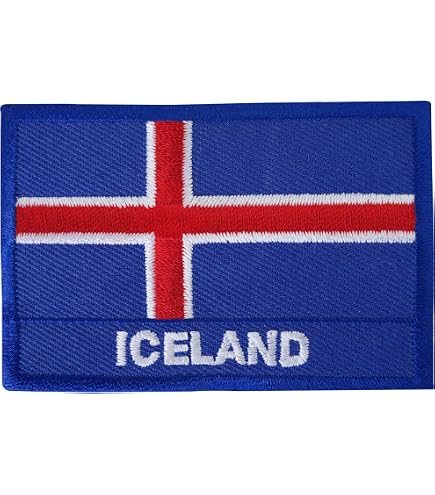 Patch Bandiera Islanda termoadesiva e da cucire da | Arem Italia