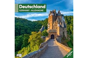 Deutschland Broschürenkalender 2026 - 30x30 - Art12: Stilsicherer Landschaftskalender im schlanken Hochformat (aufgeklappt 30x60 cm) | zum Eintragen