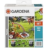 Gardena Start-Set für Garten-Pipeline: Witterungsbeständige Wassersteckdosen, frostsicher mit Wasserstop, dauerhaft installie