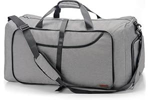 VS VOGSHOW Vogshow Reisetasche große 120L Faltbare, Weekender Übernachtungstasche Seesack wasserdicht Sporttasche mit Schuhfach für Männer und Frauen