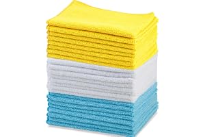 Amazon Basics mikrofiber – rengöringsduk, 30 x 41 cm, 24 stycken, 40,5 cm x 30,5 cm, flerfärgad