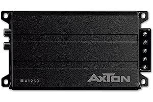 AXTON A1250 – ultra kompakter digitaler Mono Verstärker für Autos und Reisemobile, Mini 1-Kanal Bass Endstufe mit High-Level Eingang, Class-D Amp, 2 Ohm stabil, 1 x 150 Watt