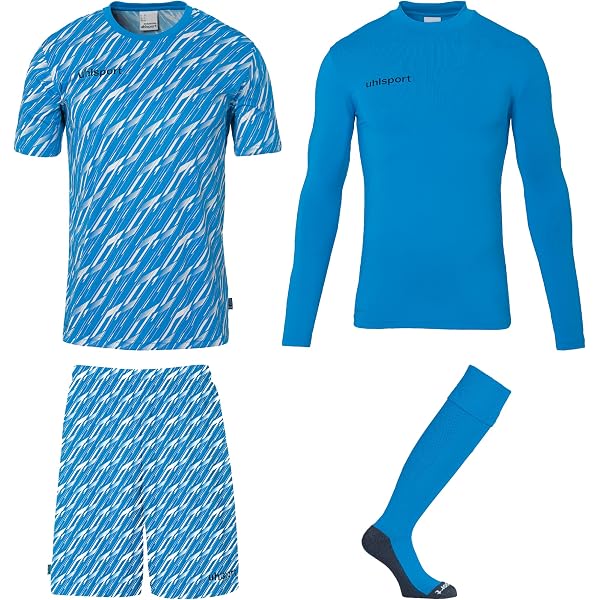 Ensemble Gardien De But Uhlsport Réaction - Maillot, Short, Couche Base, Chaussettes | Taille Adulte/ado
