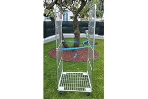 BAZARGIUSTO ROLL CONTAINER BOX A 2 SPONDE PER TRASPORTO E STOCCAGGIO MERCI ELETTROZINCATO