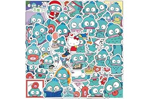 CANVERLENS Lindas pegatinas de Hangyodon 50 Uds. Para botellas de agua, ordenador portátil, monopatín, pegatina bonita, regalo para niños y adolescentes, resistente al agua